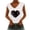 White, variant on DailyTrove Women's Baseball Heart Print Sleeveless Tank - Casual V-Neck Top, Cute for Sports Fans & Outings
