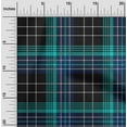 thumbnail image 1 of oneOone Polyester Lycra Fabric Tartan Check Printed Fabric 1 Yard 56 Inch Wide, 1 of 4