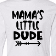 thumbnail image 4 of Inktastic Mama's Little Dude with Arrow Long Sleeve Youth T-Shirt, 4 of 5