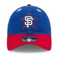 thumbnail image 2 of Men's New Era Blue/Red  San Francisco Giants 2025 MLB All-Star Game Workout 9TWENTY Adjustable Hat, 2 of 5