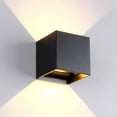 thumbnail image 2 of Lámpara de pared LED de montaje en superficie, moderna, nórdica, de 6 W y 12 W, resistente al agua, CA 85-265 V, para interiores, salas de estar, porches y exteriores, 2 of 5