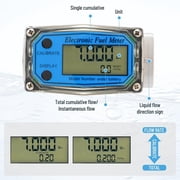 FOUR Es Scientific 1 Digital Turbine Flow Meter, Fuel Flow Meter, Water Flow Meter with LCD Display