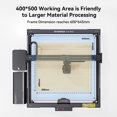 thumbnail image 3 of -2 Engraving Machine,500*400mm Work Area 77w Cos Set 24000mm/min Speed With F60 With 4.3 Inches A70 77w To 304 Mirror Suitable To 304 77w Cos Precision Support Auto, 3 of 6