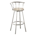 thumbnail image 1 of The Furniture King Bar Stool 24" Tall Chrome Stool with Backrest Featuring a Novelty Theme Fabric Covered Swivel Seat Cushion (Fishing Lures Small), 1 of 1