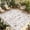 White, variant on Flowers Birds Outdoor Rug for Patio/Deck/Porch, Non-Slip Large Area Rug 4 x 6 Ft, Country Retro Botanical Floral Branches Indoor Outdoor Rugs Washable Area Rugs, Reversible Camping Rug Carpet Runner