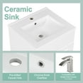 thumbnail image 6 of Vale Modern 20" Bathroom Vanity Cabinet with Sink, Soft Closing Door, White, 6 of 13