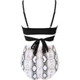 thumbnail image 2 of Traje de baño de cintura alta dividido para mujer, bikini sexy, traje de baño con push-up, conjunto de bikini con vendaje y parte superior de tubo, 2 of 7