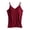 Claret, variant on WTXUE Tank Tops Sleeveless, Scoop Neck Cotton Spaghetti Straps Women's with Bra Pads Bra One Vest Camisole Top Solid | Casual for Women Wine XL