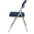 thumbnail image 4 of Hampden Furnishings Bernadine Collection Deluxe Fabric Padded Folding Chair, Blue, Pack of 2, 4 of 4