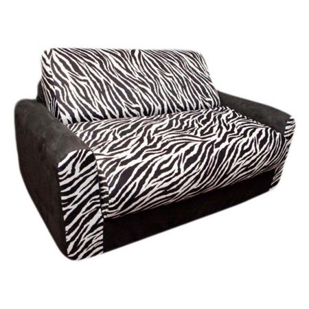 Black Zebra Sofa Sleeper With Pillows Walmart Com