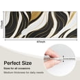 thumbnail image 5 of Black White Gold Marble Pattern Kitchen Rug Mat,Kitchen Runner Rugs Non Skid Washable,Decorative Kitchen Floor Mats for Kitchen,Sink,Laundry,17"X47", 5 of 5