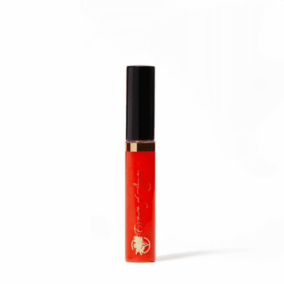 Essence of Argan Lip Gloss, Organic, Moisturizing, Plumping, Clear Red