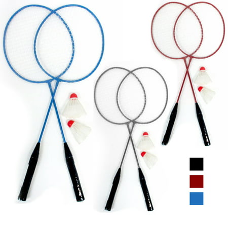 2 Badminton Rackets Tennis Set Trainning 2 Shuttlecocks Birdies Ball Sport