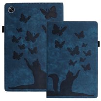 XYX Case for Realme Pad 10.4 inch, Butterfly Cat Slim Folio Stand Cover for Oppo Realme Pad 10.4 inch, Dark Blue