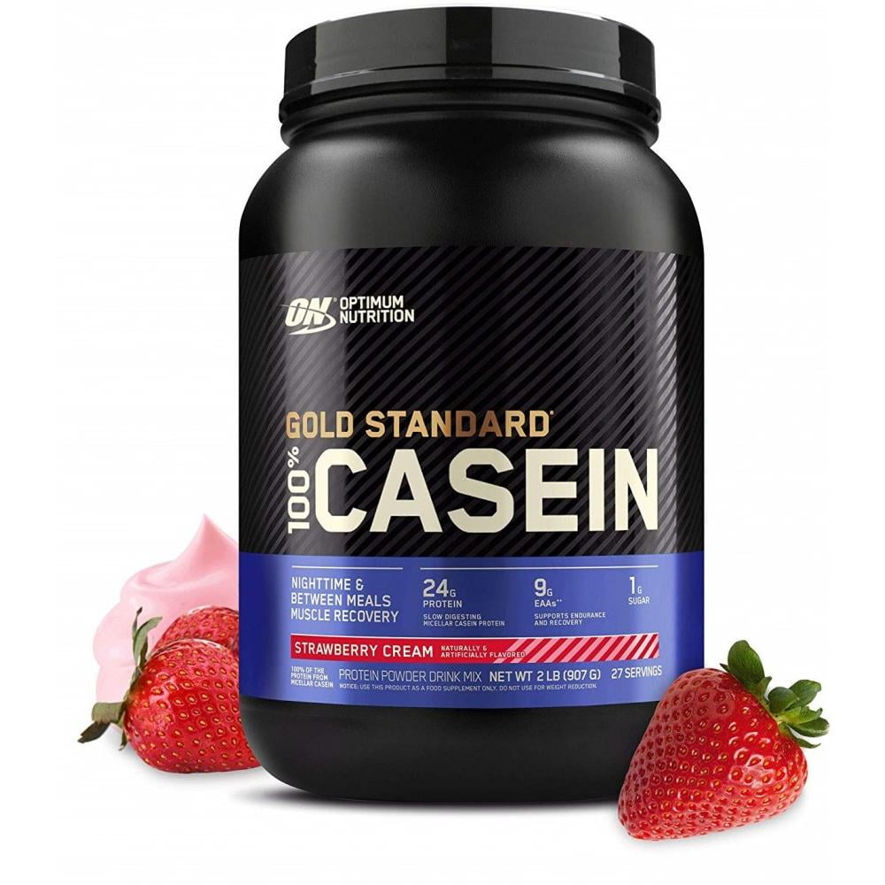 Optimum Nutrition Gold Standard 100% Casein Protein Powder, Strawberry