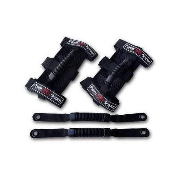 Poison Spyder Front and Rear Grab Handle Set (Black) - 57-63-210