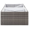thumbnail image 3 of vidaXL Garden Planter Grey 157x80x40 cm Poly Rattan, 3 of 5