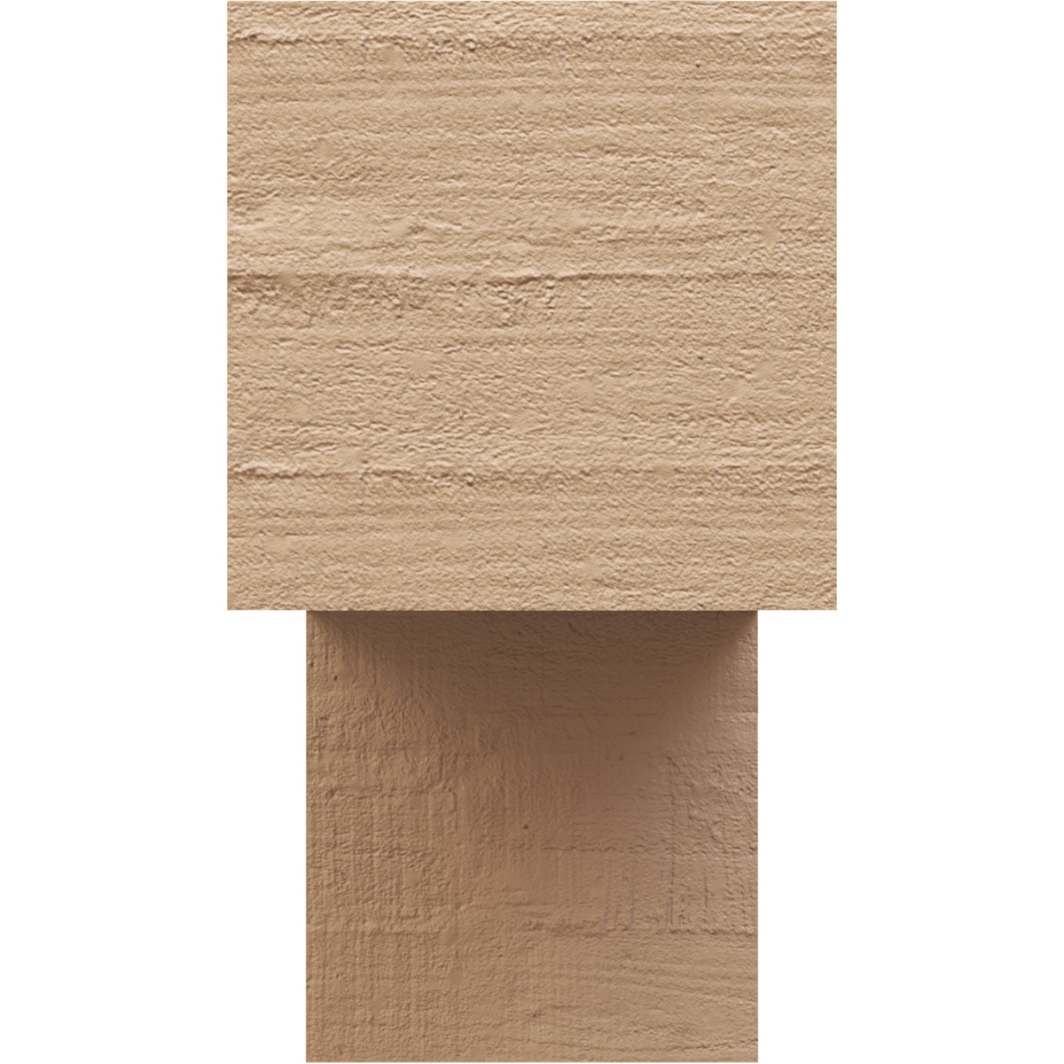12"W x 36"D x 24"H Classic Chapel Hill Rough Cedar Woodgrain TimberThane Corbel, Primed Tan
