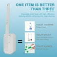 thumbnail image 3 of Disposable Toilet Brush with 48 Refills,Toilet Cleaning Supplies,Toilet Wand Starter Kit,Wall Mounted Bowl Cleaner Holder for Bathroom Deep & Hygiene (White), 3 of 4