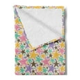 thumbnail image 2 of Starfish Soft Flannel Fleece Throw Blanket, Colorful Sea Inhabitants Irregularly Scattered on Plain Background Summer Theme, Cozy Plush for Indoor and Outdoor Use, 50" x 60", Multicolor, by Ambesonne, 2 of 5