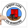 thumbnail image 1 of CafePress - Birding1 Square Sticker 3 X 3 - Square Sticker 3" x 3", 1 of 1