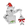 thumbnail image 3 of Broche de Navidad, Pin de solapa de gato, ramillete, vacaciones, gato, pesca, Animal decorativo, insignia para sombreros, mujeres, hombres, bufandas, Plata, 3 of 8