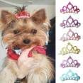 thumbnail image 4 of Mosey Lovely Dogs Hair Clips Elegant   for Festival   Pet Headdress, 4 of 7