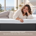 thumbnail image 6 of Subrtex 4 Inch Twin Mattress Topper, Gel Memory Foam Bed Topper with Removable Cover, Pressure Relieving for Old Mattress Upgrade, CertiPUR-US Certified, 6 of 10