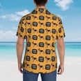 thumbnail image 4 of Pofeuu German Shepherd Woof Print Hawaiian Shirt for Men Sleeves Casual Button Down Summer Beach Dress Shirts T-Shirts,Medium, 4 of 7
