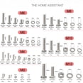 M12239 328PCS Metric Bolt Assortment Kit M3/M4/M5/M6/M8/M10/M12, Heavy Duty ...
