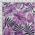 thumbnail image 4 of oneOone Cotton Cambric Purple Fabric Tropical Leaf With Texture Sewing Craft Projects Fabric Prints By Yard 42 Inch Wide, 4 of 4