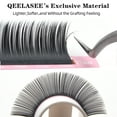 thumbnail image 3 of Qeelasee Matte Black Flat Lashes Extension 0.15 mm Mink Split Tips Individual False Eyelashes DD Curl 9 mm, 3 of 7