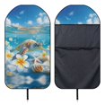 thumbnail image 5 of Garronmavis 1 PC Waterproof Front Car Seat Towel Cover, Anti-Slip Breathable Stain Resistant Sweat Towel Seat Covers for Post Workout Beach Hiking Fits SUV Truck Sedan Van Auto Interior Accessory, 5 of 8