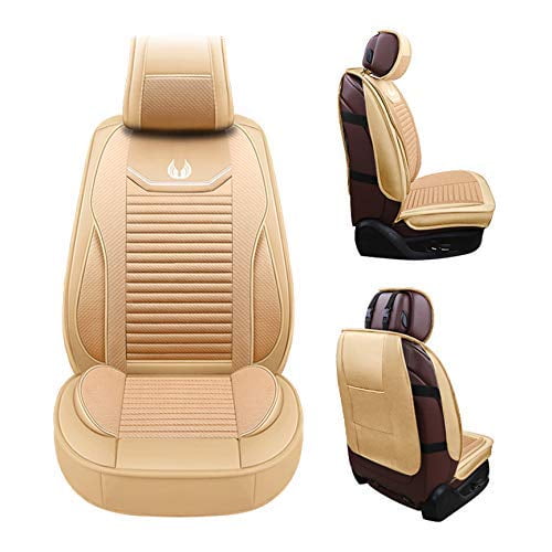 OASIS AUTO Car Seat Covers Premium Waterproof Faux Leather Cushion