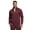 Burgundy, variant on Men’s Cool Stretch Zip Up Scrub Jacket – Lightweight Warm-Up Medical Jacket with 3 Pockets (True Navy Blue, Medium)