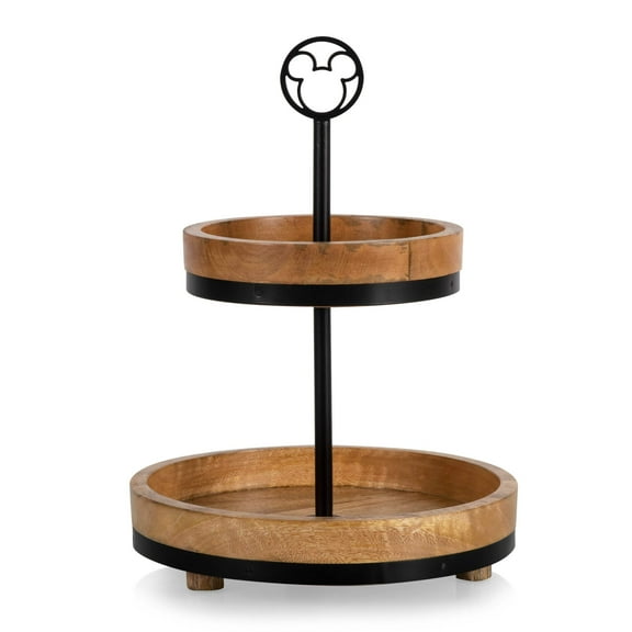 Mickey Mouse - Two Tier Serving Tray, Mango Wood