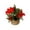 C, variant on MInHoues Artificial Poinsettia Potted Plant with Woven Basket, Faux Red Christmas Floral Arrangement Tabletop Decor, Rustic Holiday Flower Pot for Home Desk Fireplace Mantel Party