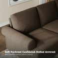thumbnail image 2 of COPIAE 91” Sofa Couch, Deep Seat Sofa with Lawson Style Armrests, Modern 3 Seater Sofa with Upholstered Cushion& Backrests, Mid-Century Comfy Couch for Living Room, Apartment, 2 of 7
