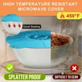 thumbnail image 6 of 7 Pack Silicone Lids, Microwave Splatter Cover, 5 Sizes Reusable Heat Resistant Food Suction Lids fits Cups, Bowls, Plates, Pots, Pans, Skillets, Stove Top, Oven, 6 of 10