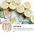 thumbnail image 4 of Shisuyan 1 Pc Creative Seal Stamp Retro Style Stamps Alphabet Pattern Wax Seal (Letter M), 4 of 9
