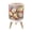 Color 2, variant on Small Trash Can with Lid Whimsical Monkey Swinging Among Blossoming Flowers Asian Inspired 1.8 Gallon Dog Proof Trash Can Round Garbage Can Waste Bin Wastebasket for Bathroom Bedroom Living Room
