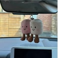 thumbnail image 4 of SLRTATOY Amusable Marshmallows Keychain Bag Clip, Pink, White, 1 Pair, 4 of 4
