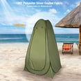 thumbnail image 2 of REDCAMP Pop Up Portable Shower Tent for Camping with Floor, Instant Outdoor Privacy Shelter Tent with Carry Bag, Green, 2 of 8