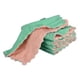 thumbnail image 1 of 12Pcs Toallas de Cocina, 9.4" Paños de Limpieza de Terciopelo Rosa Verde, 1 of 5