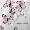 thumbnail image 4 of Balery Pink Butterflies (2) Pattern Tapestry 60x51 Inches - Large Wall Hanging Tapestry for Bedroom, Living Room, Dorm Decor - Artistic and Aesthetic Room Decor, 4 of 9
