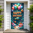 thumbnail image 4 of Colorful Design Birthday Banner Decorative Fish Themed Party Backdrop for Kids Celebration Underwater Decoration Photo Prop, 4 of 7