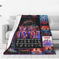 thumbnail image 6 of Strangers Things 5 Throw Blanket Merch Stuff Gifts Music Flannel Blanket Warm Throw Pink Blanket Bed Music Fans Party Bedroom Decorations Hug/Healing Blanket for Women 40x50in, 6 of 8