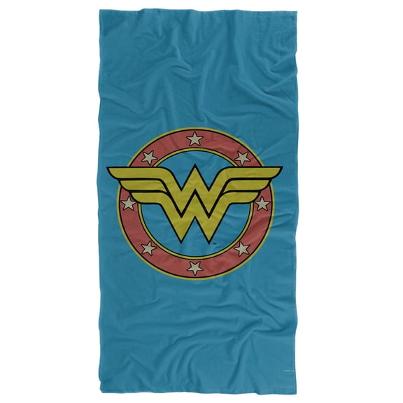 Wonder Woman Beach Towel, 30"x60" Circle W Beach Towel