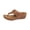 Brown, variant on Clearence Women’s Foot Massage Slope Sandals Beach Slides with Hollow Nodes Design Thick Traction Sole Arch Support Comfortable Walking Shoes