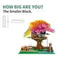 thumbnail image 5 of Kadablk Bloques De Construcción De Flores De Arco Iris con Luz Juego De Construcción De Casa De Árbol Bonsái De Flor De Cerezo Sakura 4451 Piezas Arquitectura De Bloques Mirco para Adultos Y Niños, 5 of 5
